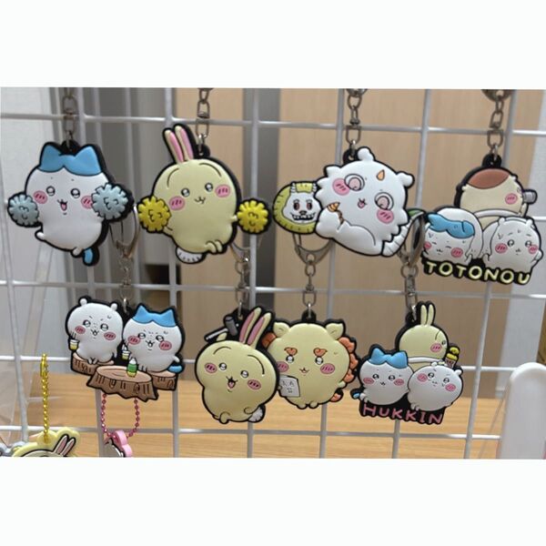 ちいかわ ラバーキーホルダー うさぎ ハチワレ あのこ くりまんじゅう シーサー キャラクターグッズ カプセルトイ ガシャポン