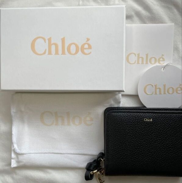 Chloe ALPHABET COMPACT WALLET コンパクトウォレット クロエ 二つ折り財布 チャーム付 アルファベット