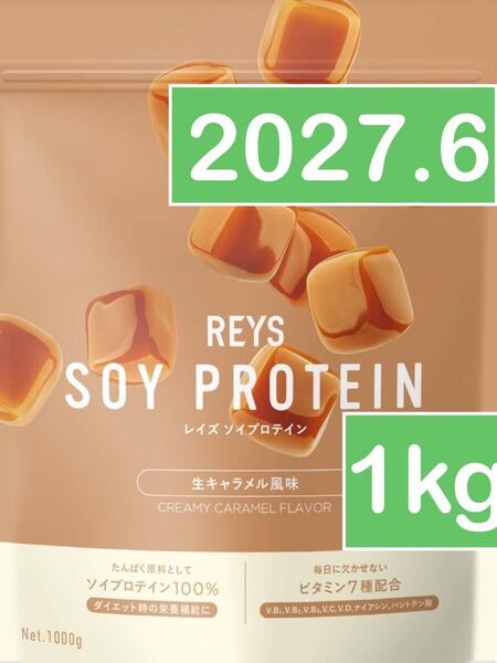 REYS レイズ ソイプロテイン 生キャラメル風味 1kg
