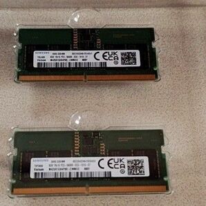 DDR5 メモリ SODIMM SAMSUNG PC5-5600B 8GB2枚セット(合計16GB)動作確認済み