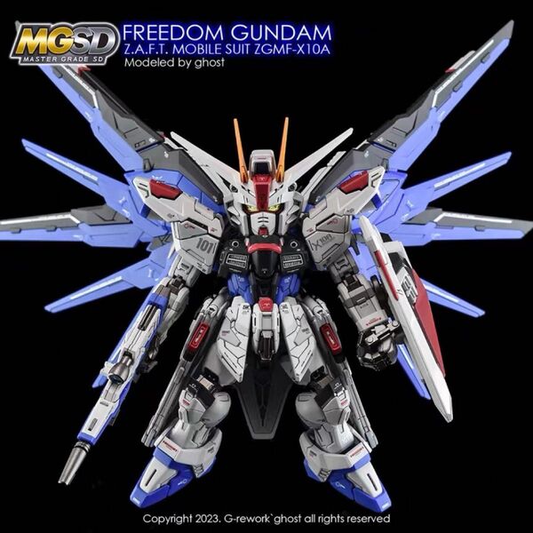 MGSD フリーダムガンダム用水転写式デカール 炎社製 ガンダム ガンプラ プラモデル