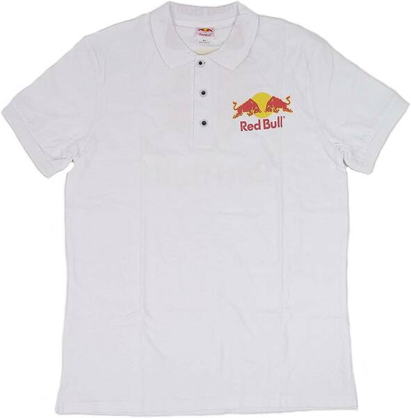 Redbull レッドブル 半袖ポロシャツ (ホワイト) (M) [並行輸入品]