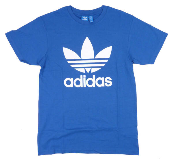 adidas アディダス トレフォイル S/S 半袖 Tシャツ ブルー (M) [並行輸入品]