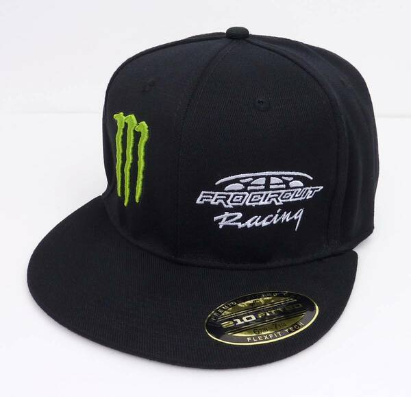 MONSTER ENERGY モンスターエナジー×PRO CIRCUITスポンサード 210 FITTED FLEXFITキャップ（ブラック）6.7/8-7.1/4 [並行輸入品]