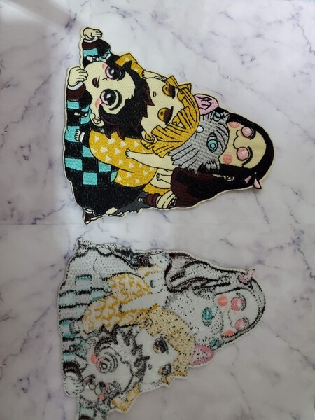 鬼滅の刃 アイロンワッペン 刺繍 生地