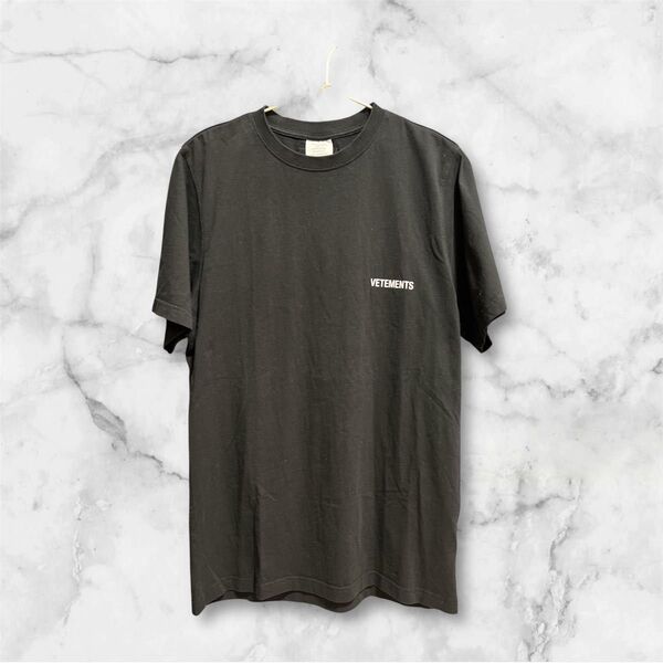 美品 S ヴェトモン Tシャツ カットソー クルーネック 半袖 ブラック