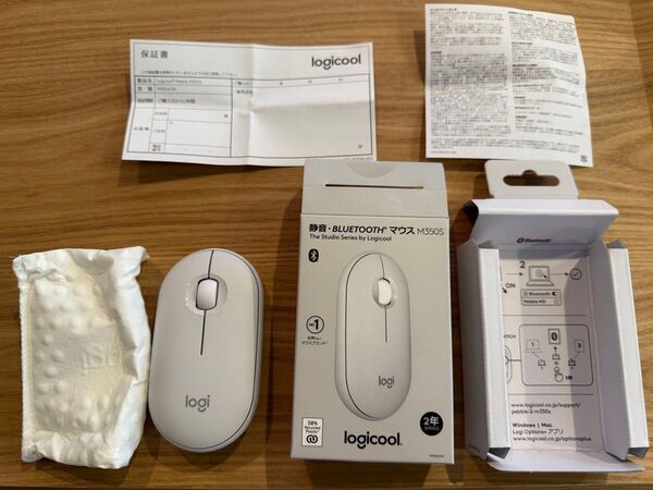 Logicool 静音Bluetoothマウス M350S オフホワイト