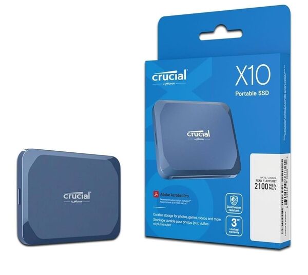 Crucial(クルーシャル) X10 外付け SSD 4TB USB3.2 新品未開封品