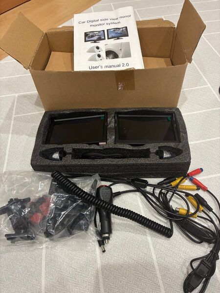 サイドビューモニターシステム、IP67防水高精細トラック用バックアップカメラモニターキット
