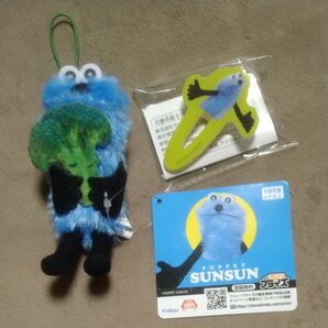 パペットスンスン 新鮮! 食べ物 マスコット&アクリル ヘアクリップ