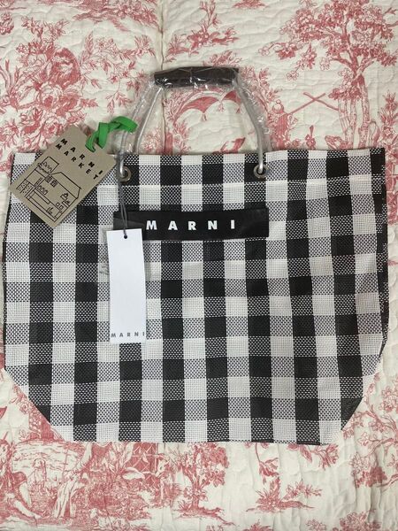 マルニ marni ギンガムチェック トートバッグ アウトレット