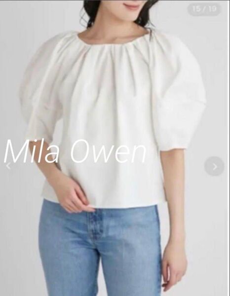 Mila Owen バルーンスリーブ カットソー 0 ホワイト