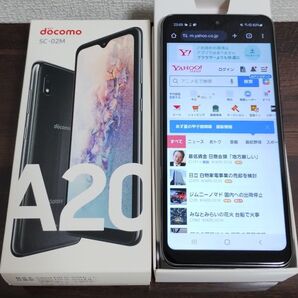 SAMSUNG Galaxy A20 SC-02M黒 国内版 SIMフリー ★0842