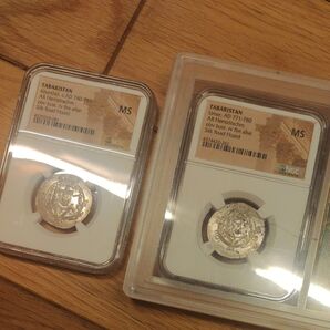 ◆MS鑑定◆ タバリスタン ドラクマ銀貨 NGC 高鑑定 希少 シルクロード