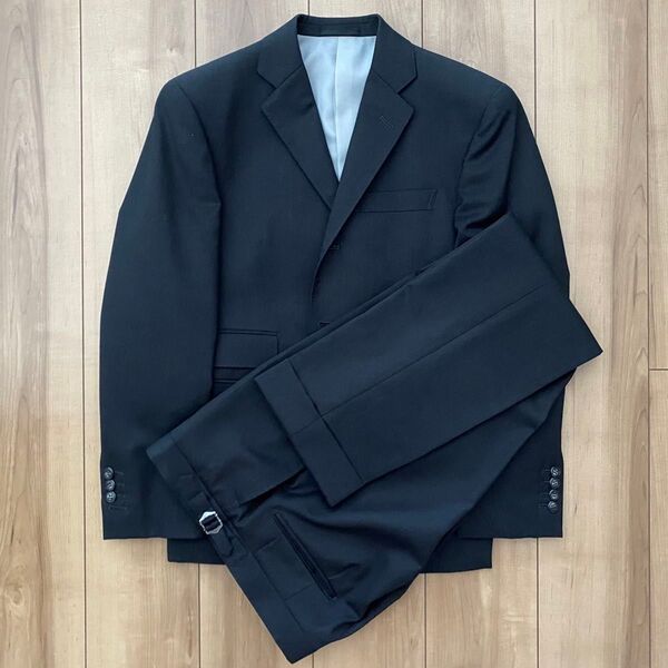 定価11万円 元ネタ ブルックスブラザーズ 髙島屋 オーダー スーツ 上下セットアップ シングル 3つ釦 段返り チャコールグレー