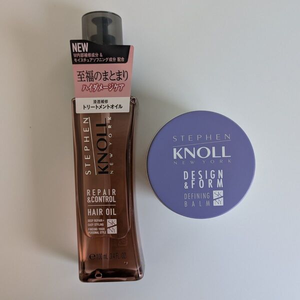 新品未使用KNOLLダメージヘアオイル+ディファイングバーム