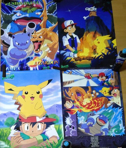期間限定価格!【レア】ポケモンポスター4枚セットF