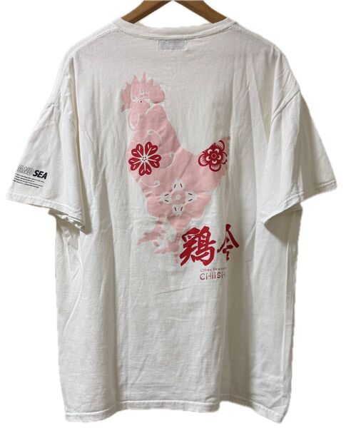 20FW WIND AND SEA × 鶏舎 T-SHIRT チイシャ × ウィンダンシー Tシャツ 半袖 半袖Tシャツ ホワイト
