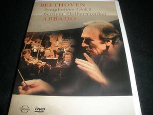 DVD アバド ベートーヴェン 交響曲 1番 6番 田園 第8番 ベルリン・フィル マルチ・アングル ボーナス映像 Beethoven Symphony Abbado