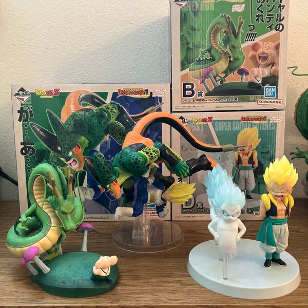 一番くじ ドラゴンボール ドラゴンヒストリー2 B賞 ウーロン&神龍 C賞 ベジータVSセル D賞 3体セット フィギュア
