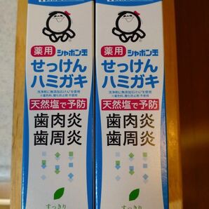 新品未開封 シャボン玉せっけん 薬用せっけんハミガキ 80g×2個