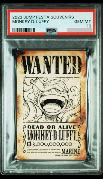 【激レア】PSA10 鑑定済み ワンピース 2023 ジャンプフェスタ ルフィ ニカ 手配書 カード ONE PIECE