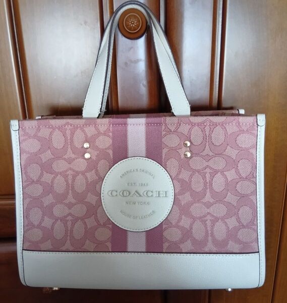 COACH コーチ トートバッグ シグネチャー ピンク