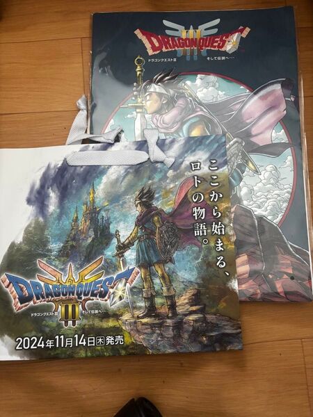 ドラクエⅢ SFC版 ドラゴンクエスト ふくびき所スペシャル ロトの伝説編 飾りたくなるで賞 A3アートボード ショッパー