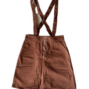 Chummy 長さ調整付きサス付きスカート ブラウン M(160)