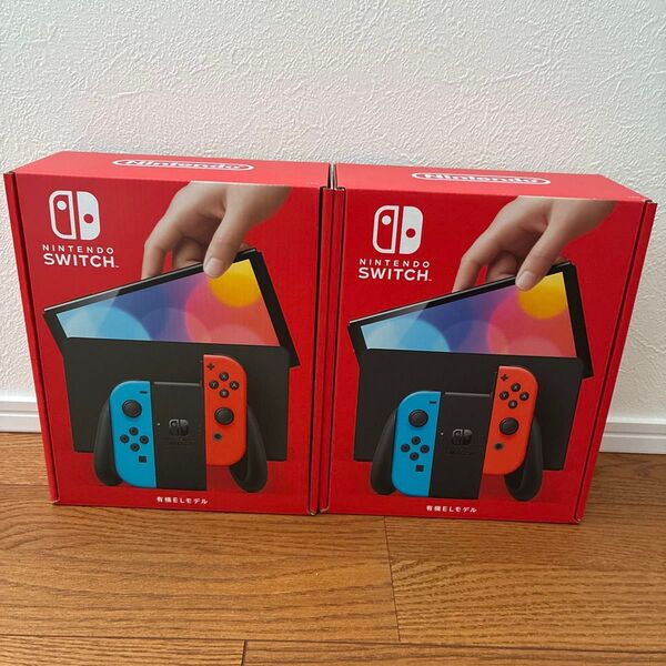 Nintendo switch 本体 有機EL ネオンブルー ネオンレッド 2個セット