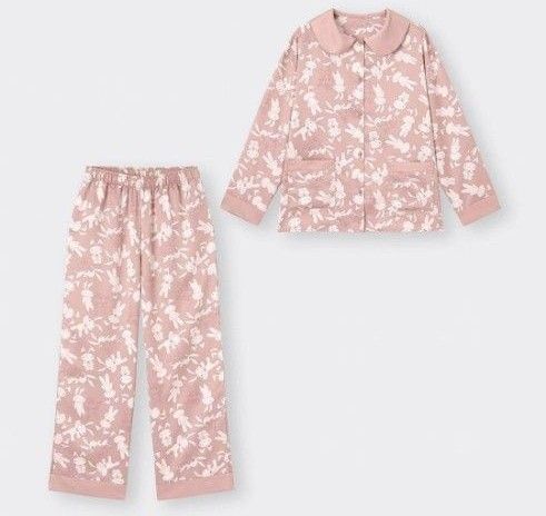 新品 タグ付き 未使用品 クレヨンしんちゃん ネネちゃん 殴られウサギ サテンパジャマ 上下セット セットアップ ルームウェア L