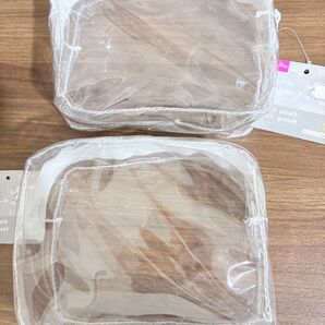 ダイソー 100均 PVC クリア ミニポーチ ドールポーチ ビニールケース