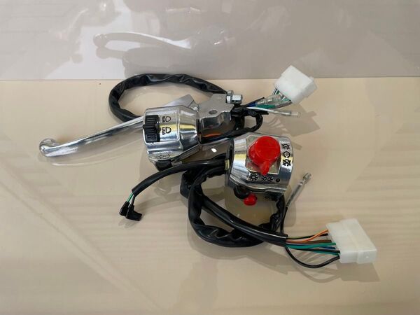 新品未使用 CB250T CB400T CB250N CB400N ホーク バブ 等 社外左右メッキ スイッチボックス クラッチ