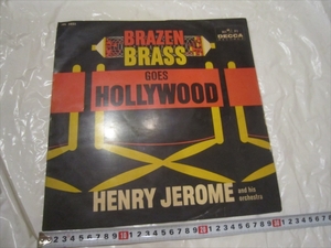 レコード　LP　ヘンリー・ジェローム楽団：ブレイズン・ブラス ハリウッドへ行く　編曲ディック・ジェイカブス