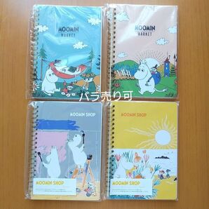 【新品未使用】MOOMIN ムーミン リングノート 4冊セット ムーミンマーケット2024限定、ムーミンショップ限定品あり