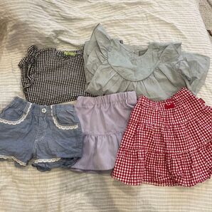 女の子 夏服 100 110 120 トップス スカート まとめ売り キッズ