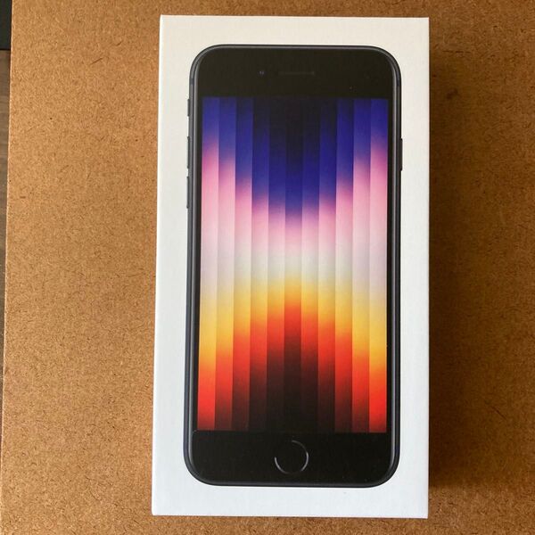 新品未開封 Apple iPhone SE 第3世代 64GB SIMフリー ミッドナイト 25/8/4付購入証明書付
