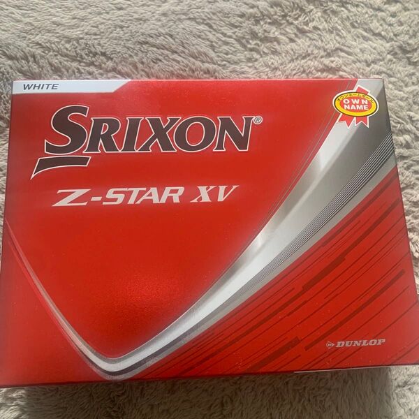 SRIXON Z-STAR XV 2025ホワイト 新品未使用 ゴルフボール 1ダース(はばたんロゴ入り)