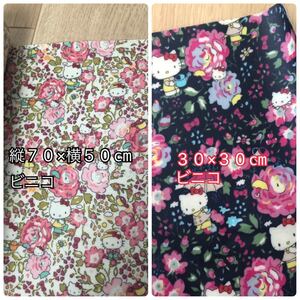【70×50cm&30×30cm】リバティ×キティビニコ生地 (フェリシテ