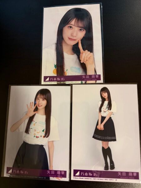 矢田萌華 乃木坂46 Same numbers 封入 生写真 セミコンプ
