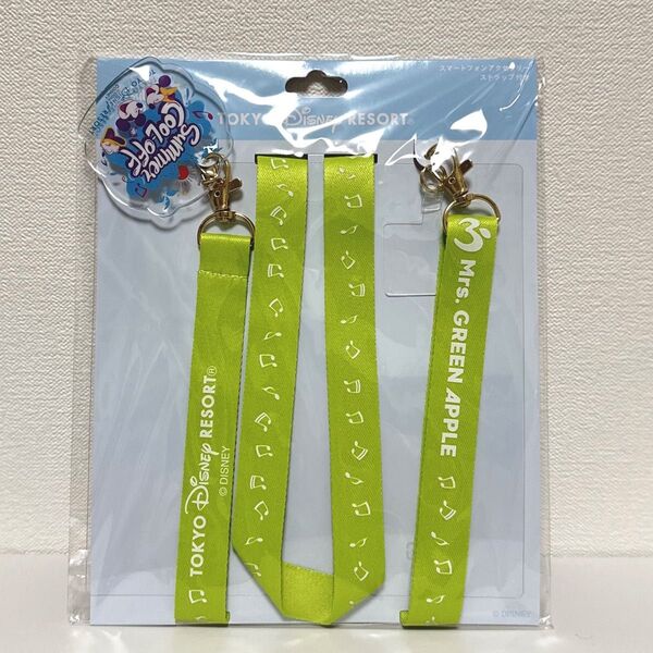 新品タグ付き 東京ディズニーリゾート Mrs. GREEN APPLE ネックストラップ