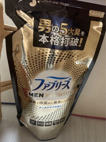 ファブリーズ 消臭スプレー 布用 MEN PREMIUM クールアクア 詰め替え 320mL