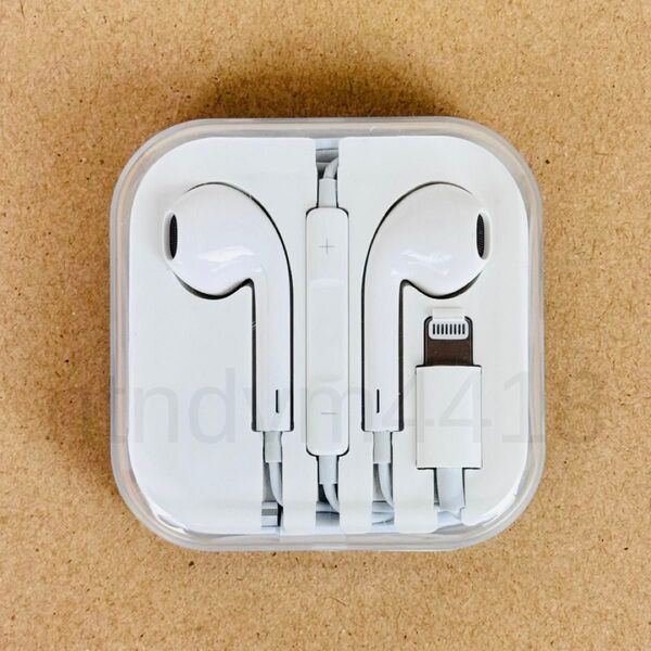 新品・未使用 iPhone 有線イヤホン ライトニング Lightning マイク付き イヤフォン 通話可能 音量調節