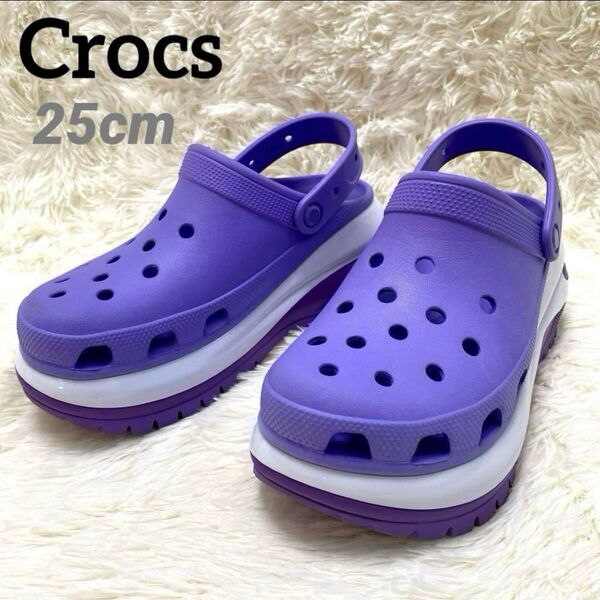 【未使用級】Crocs メガクラッシュ 厚底グロッグサンダル 25cm クロックス