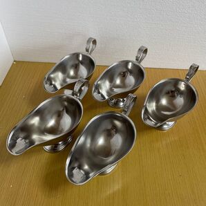 ソースポット5個セット ステンレス製 カレー