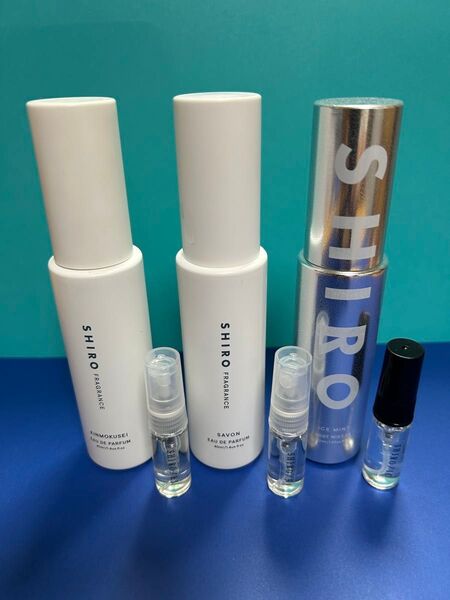 香水お試しセット、人気のSHIRO 香水 、キンモクセイ サボン アイスミント、各3ml