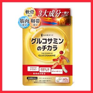 グルコサミンのチカラ プロテオグリカン グルコサミン サプリ30日分 ひざ 関節