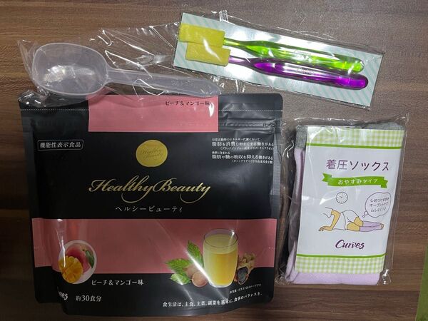 本日限り おまけ付き 24時間以内発送 新品 カーブス ヘルシービューティー ピーチマンゴー味