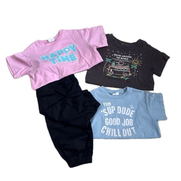 90セット Tシャツ カーゴパンツ ピンク ブリーズ BREEZE 90 おまとめ 女の子
