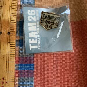 千葉ロッテマリーンズ ピンバッジ TEAM26 千葉ロッテ 7年目　7つ星　未使用　非売品